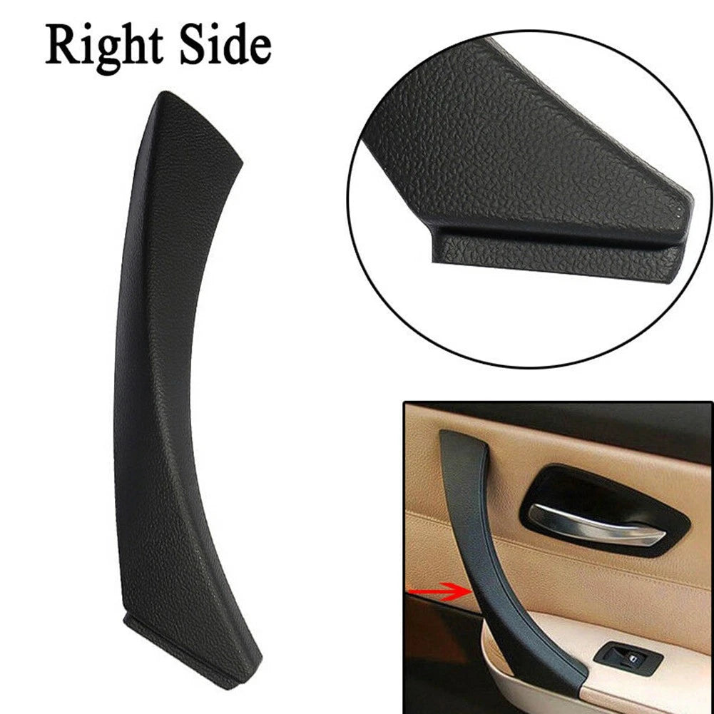 Right Side Inner + Outer Door Panel Handle Pull Trim Cover For BMW E90 3-Series
