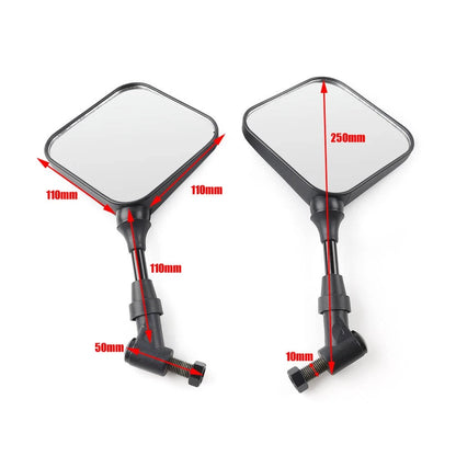 1 Pair Motorcycle Rearview Mirror For Suzuki DR 200 250 DR350 DRZ 400 650