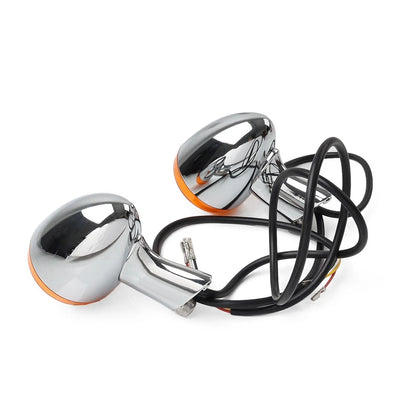 Rear Turn Signals Lights Fit For Harley Sportster XL 883 1200 1992-2023 Chrome