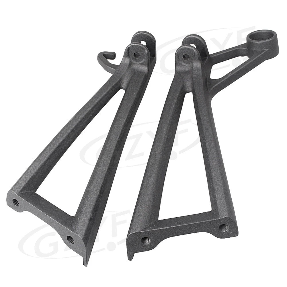 1x Rear Footrest Assembly Kit W/ Foot Pegs For Yamaha YZF R6 2003-2005 Black