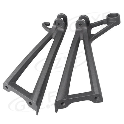 1x Rear Footrest Assembly Kit W/ Foot Pegs For Yamaha YZF R6 2003-2005 Black