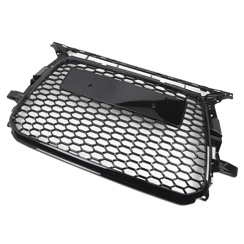 Front Bumper Honeycomb Grille Glossy Black For Audi Q5 2013-2017 2015 US