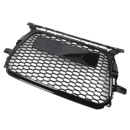 Front Bumper Honeycomb Grille Glossy Black For Audi Q5 2013-2017 2015 US