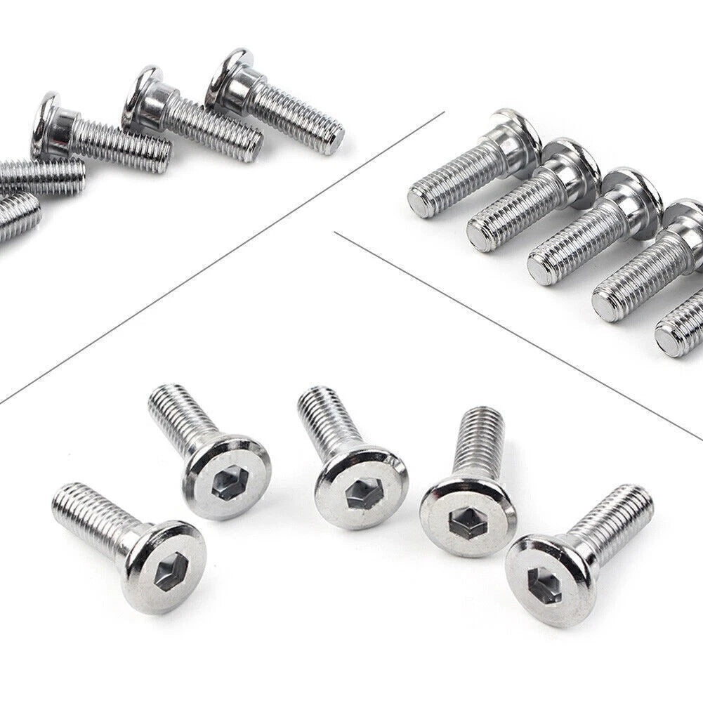 5x M8x25mm x 1.25 Steel Bolts Ti Hex Socket Disc Brake Rotor Screws Fasteners US