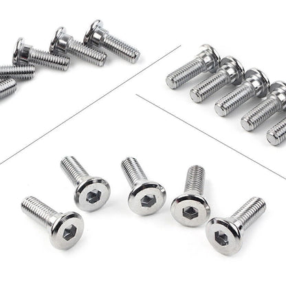 5x M8x25mm x 1.25 Steel Bolts Ti Hex Socket Disc Brake Rotor Screws Fasteners US