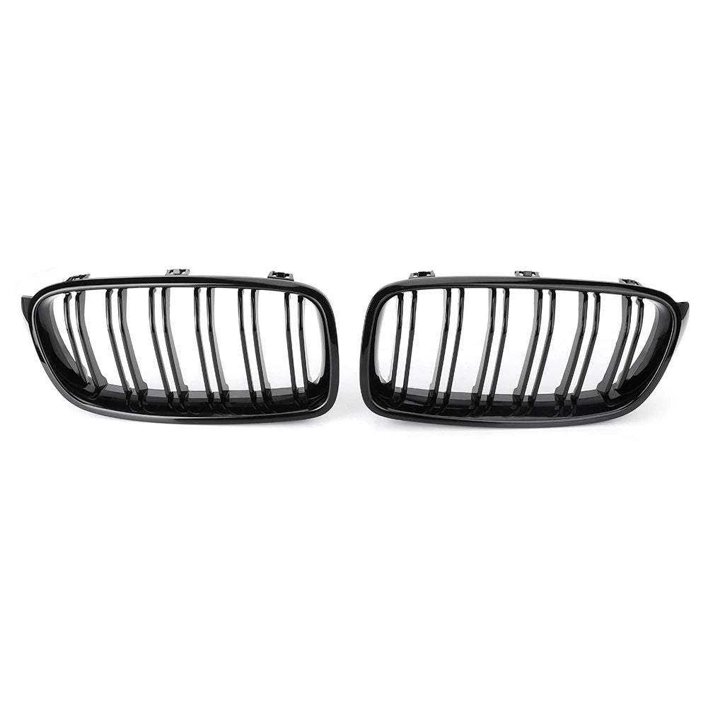 Double Line Front Hood Bumper Kidney Grille Grill For BMW 3 Series F30 F31 13-19