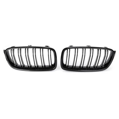 Double Line Front Hood Bumper Kidney Grille Grill For BMW 3 Series F30 F31 13-19