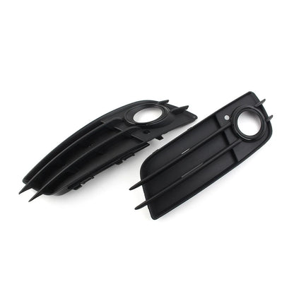 1 Pair Black Front Bumper Fog Light Grille Cover For Audi A4 B8 S4 2008-2012 US