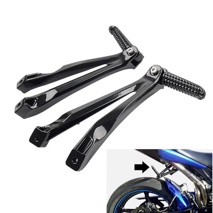 Rear Passenger Footrests Foot Pegs Bracket For Yamaha YZF R1 2004-2008 Black