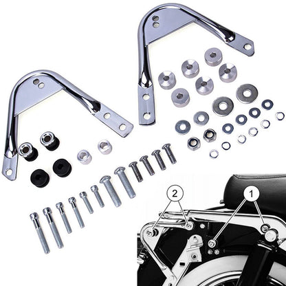 Chrome Front Rear Docking Hardware Kit For Harley Touring Road King Glide 97-08