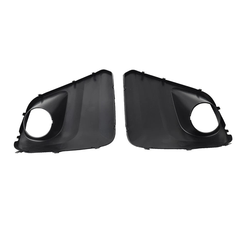 1 Pair Front Bumper Fog Light Bezel Cover Black For Subaru Forester 2019-2021