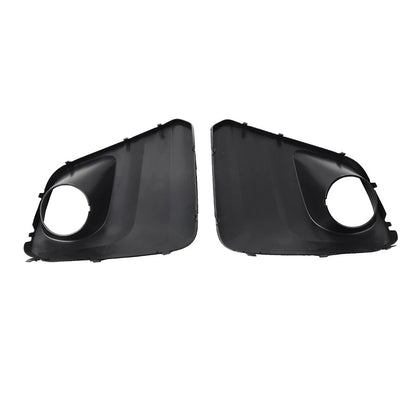 1 Pair Front Bumper Fog Light Bezel Cover Black For Subaru Forester 2019-2021