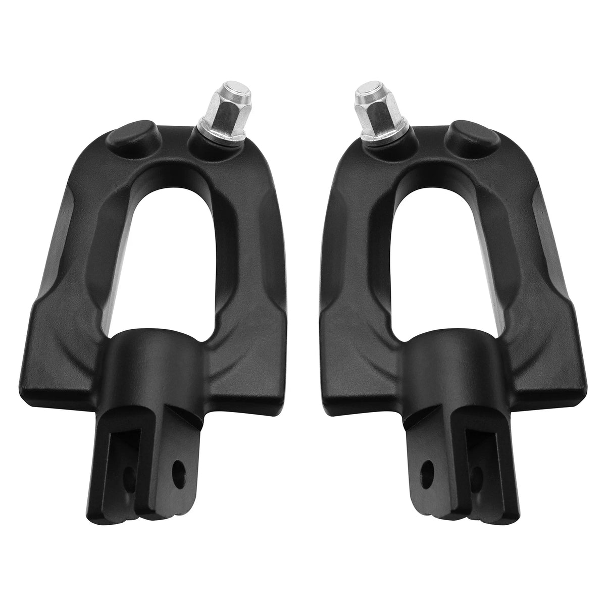 Matt Black Driver Passenger Footpegs W/ Bracket Fit For Harley Softail 18-24 23