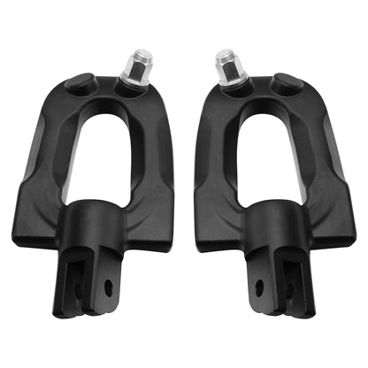 Matt Black Driver Passenger Footpegs W/ Bracket Fit For Harley Softail 18-24 23