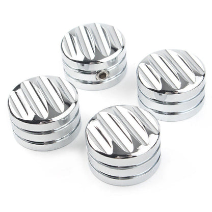 4ⅹ Head Bolt Cover Cap for Harley Twin Cam 1999-Later & Evo 1985-1999 Chrome USA