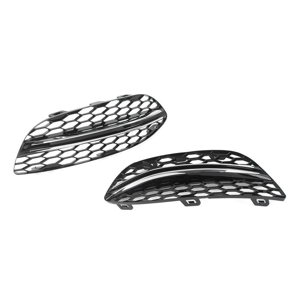 Fog Light Honeycomb Mesh Grilles Cover For Mercedes Benz C Class W205 C300 15-18