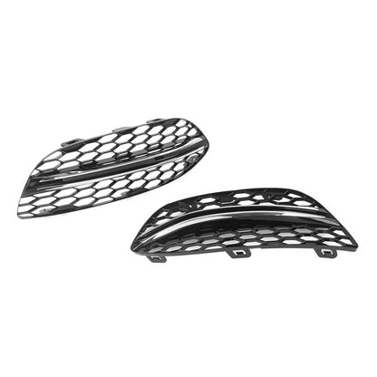 Fog Light Honeycomb Mesh Grilles Cover For Mercedes Benz C Class W205 C300 15-18