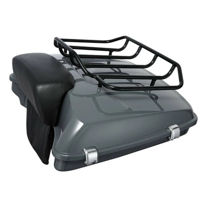 Gray Razor Trunk Top Rack Fit For Harley Touring Street Road Glide King 14-25 24