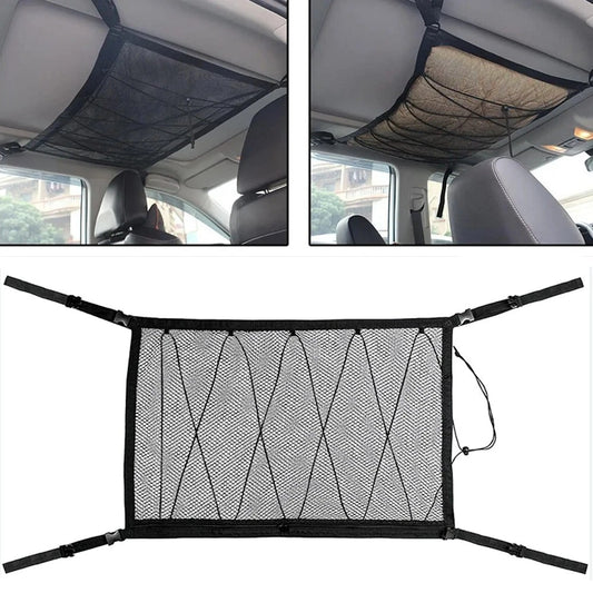 Car Ceiling Storage Net Pocket-Universal Auto Car Roof Interior Cargo Net Bag