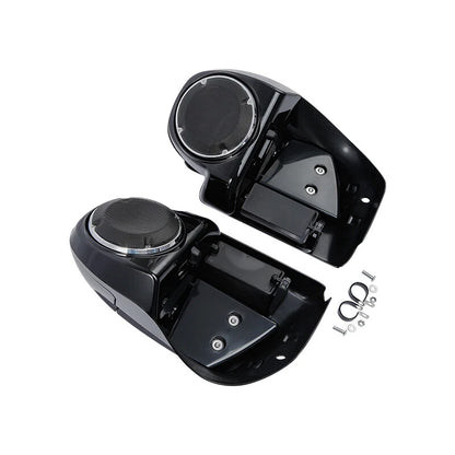 Lower Vented Fairing 6.5" Speakers Engine Guard Bar For Harley Road Glide 14-24