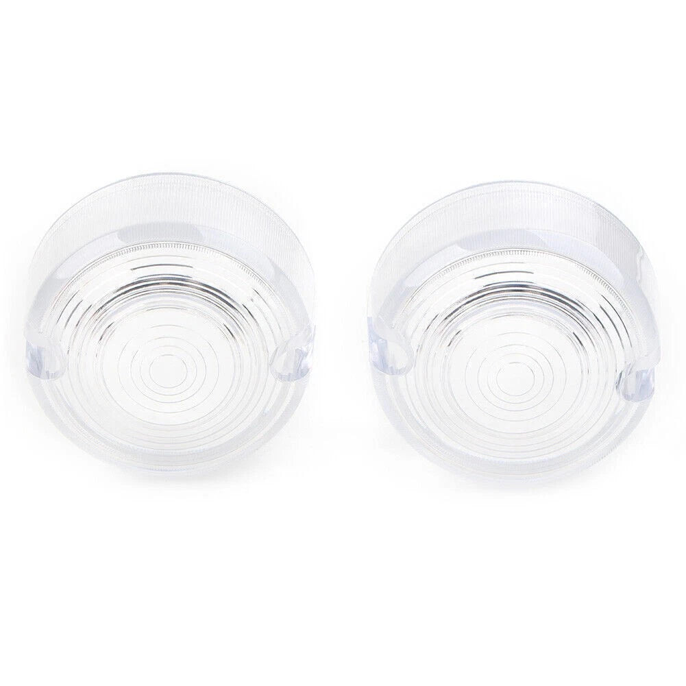 2 Pcs Turn Signal Lens Cover For Harley Dyna FXD FXR Sportster XLH 883 1200 FXST