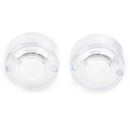 2 Pcs Turn Signal Lens Cover For Harley Dyna FXD FXR Sportster XLH 883 1200 FXST