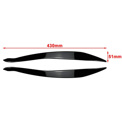 Front Headlight Eyelids Eyebrow Cover Carbon For BMW 5 Series F10 F11 2015-17 US