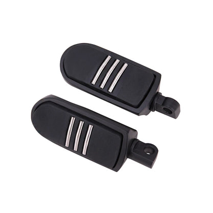 Black 32mm Highway Foot Pegs Pedals For Harley Touring Road King Street Glide US