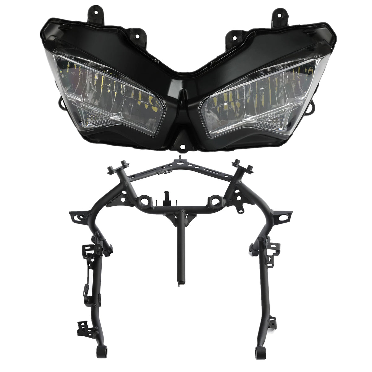 Front Headlight Lamp Assembly Stay Fairing Bracket For Kawasaki Ninja 400 18-24