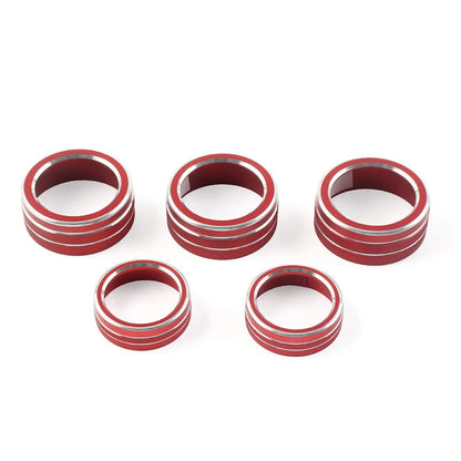 Control Switch Knob Ring Cover Trim For Honda Accord 10th Generation 2018-22 Red