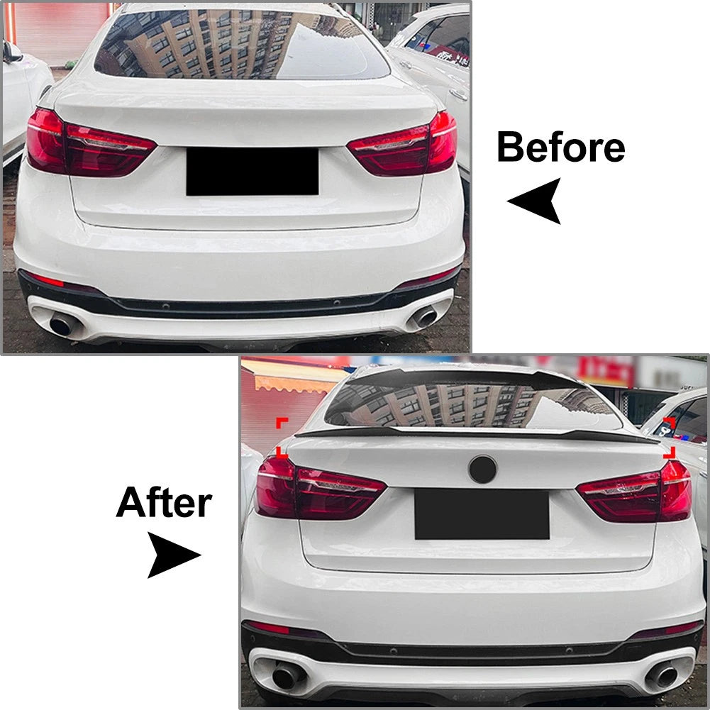 US Rear Trunk Roof Spoiler Wing For BMW X6 F16 X6M 2014-2019