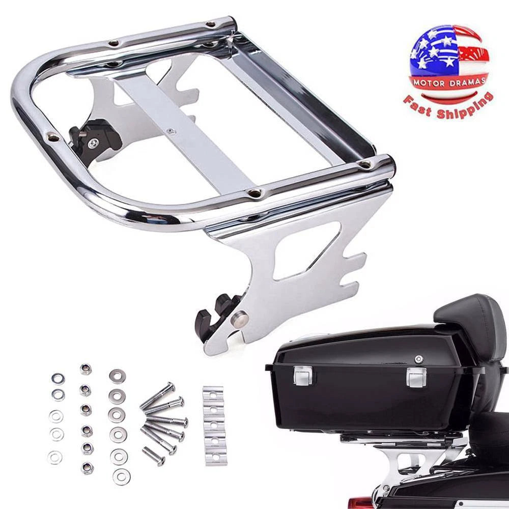 Detachable Tour Pack Pak Luggage Rack Trunk Bracket For Harley Touring 97-08