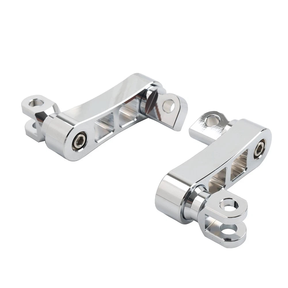 Foot Peg Mount Extensions For Harley Sportster XL883 XL1200 Softail Dyna Chrome