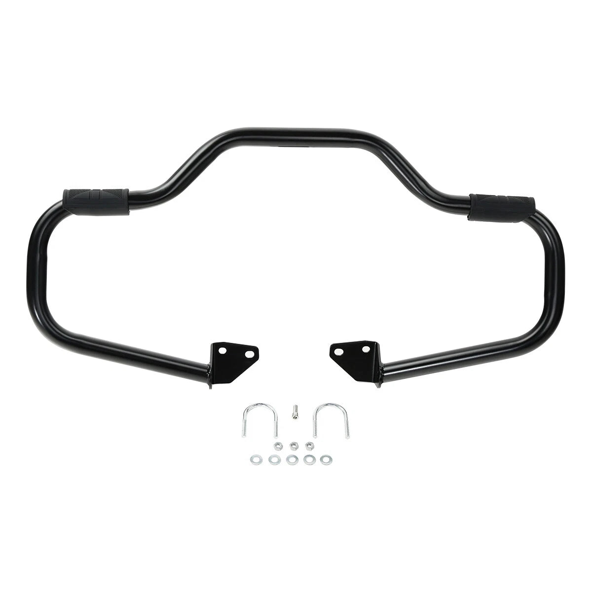 Black 1.25" Highway Engine Guard Crash Bar For Harley Dyna Super Wide Glide 06+