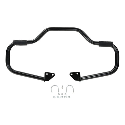 Black 1.25" Highway Engine Guard Crash Bar For Harley Dyna Super Wide Glide 06+