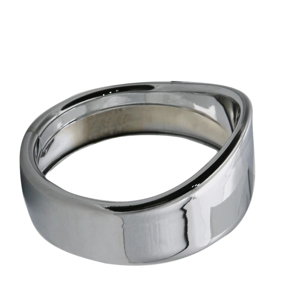 4.5 inch Chrome Auxiliary Lamp Visor Style Passing Lamp Trim Ring For Touring