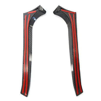 2pcs Rear Window Side Spoiler Canard Splitter Trim For VW Golf 6 Mk6 2009-13
