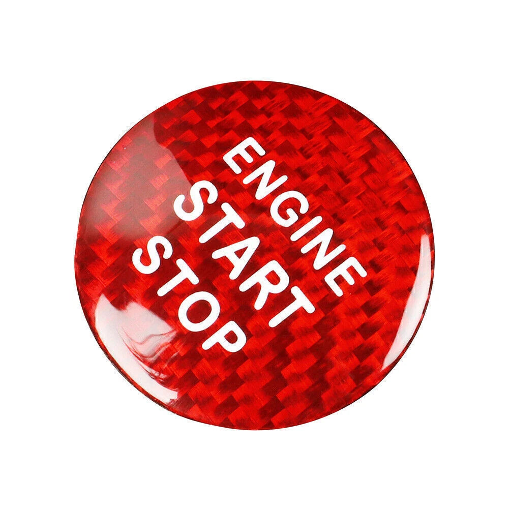Engine Start Stop Button Cover For LEXUS IS250 350 2006-2013 Carbon Fiber Red