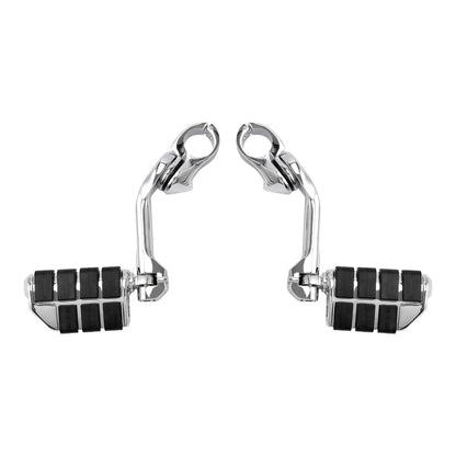 32mm Long Highway Foot Pegs Footrests Fit For Harley Touring Electra Road Glide