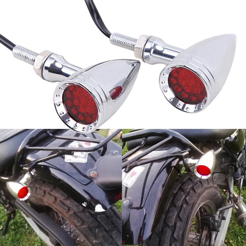 Motorcycle Bullet LED Blinker Turn Signal Lights For Harley Sportster 1200 Dyna