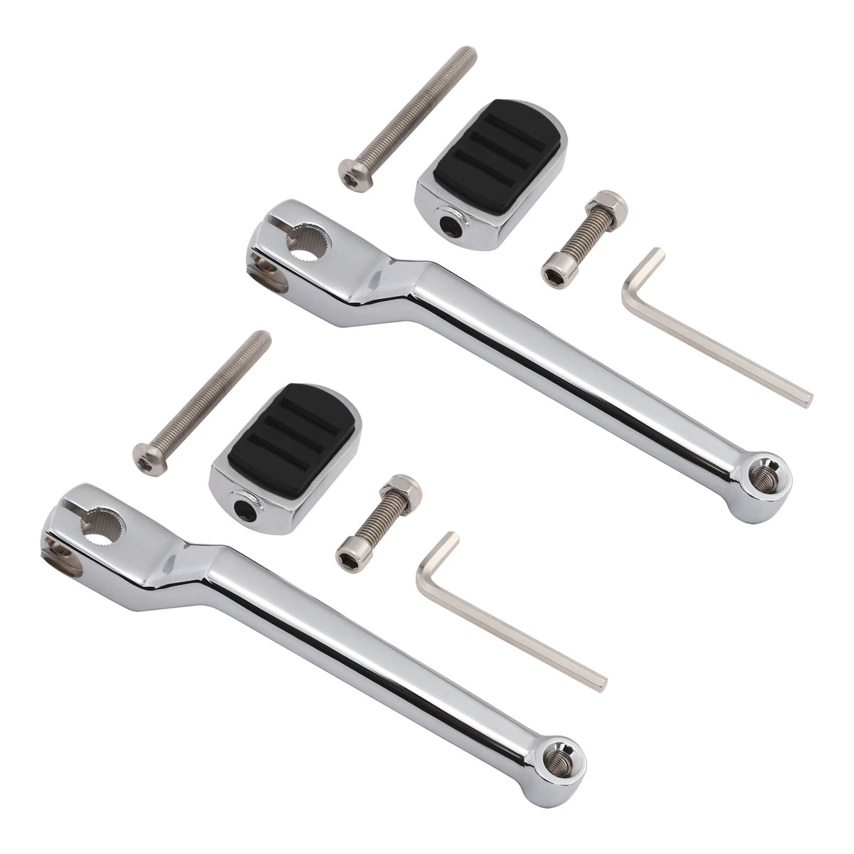 Chrome Heel Shift Lever Shifter Pegs Fit For Harley Touring Road King 1988-Up US