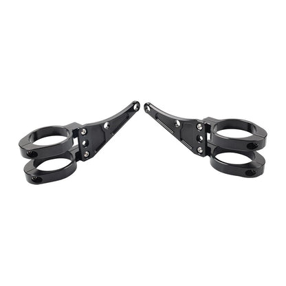 54MM Motorcycle Headlight Bracket Mount Clamp Fork Tube Holder For Harley
