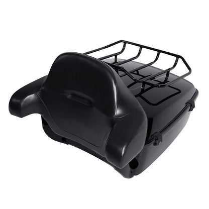 Black King Trunk Pad Mount Rack Docking Kit Fit For Harley Touring 2014-Up 2024