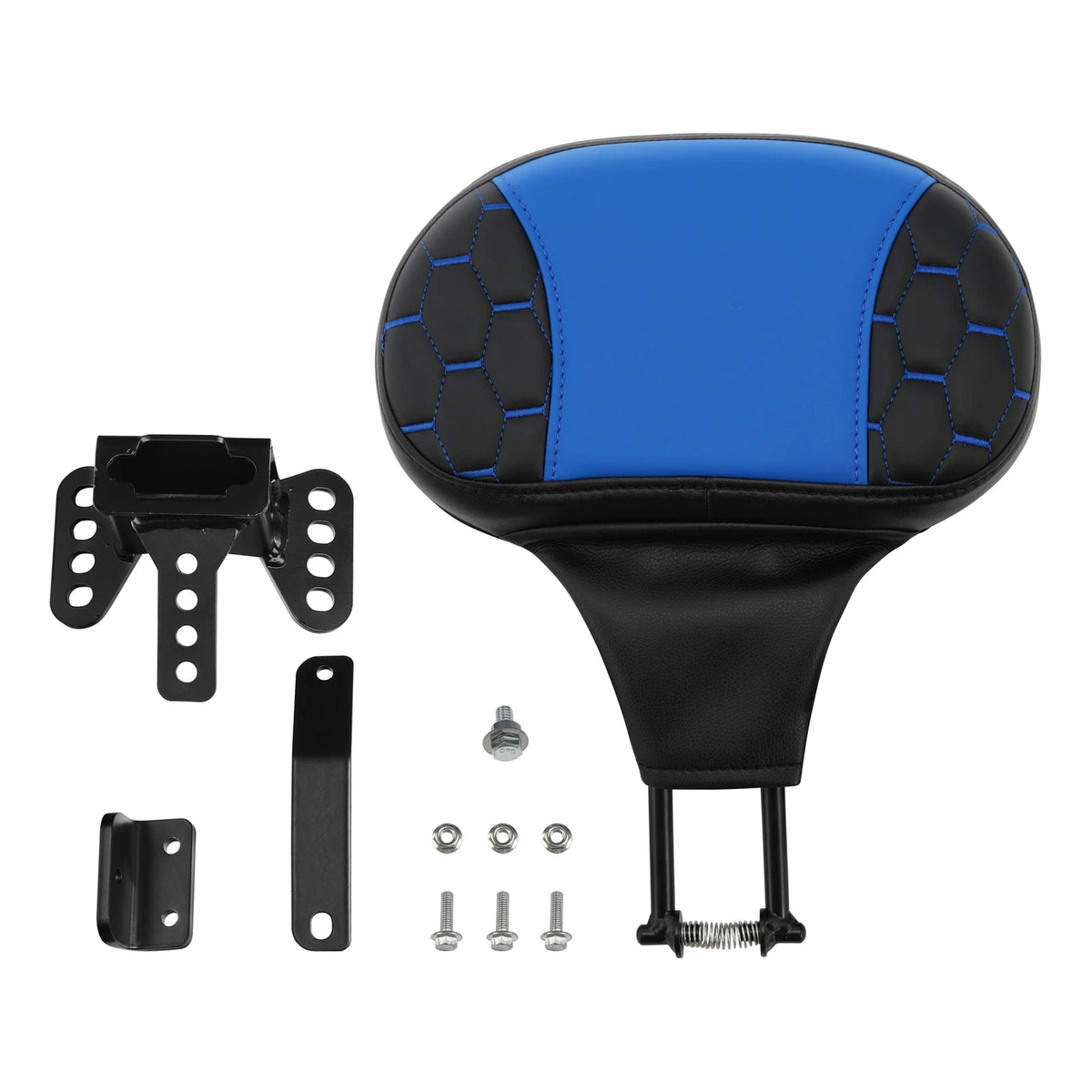 Rider Driver Backrest For Harley Electra Street Road Glide 1988-Up 89 Black Blue