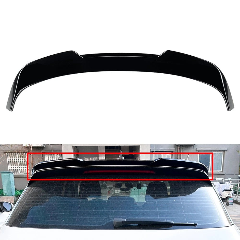 Rear Trunk Spoiler Lip Roof Wing For VW T-Roc 2017-2024 Glossy Black