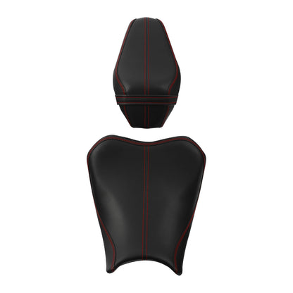 Rider Driver Passenger Seat Pad Cushion Fit For Kawasaki Z900 ZR900 17-23 Black