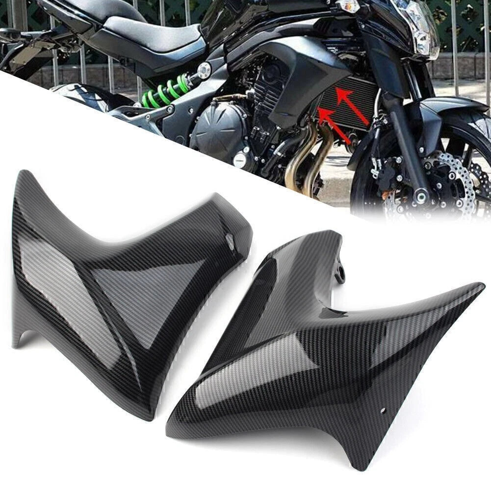 Injection Left & Right Radiator Cover Panel Fairing For Kawasaki ER6N 2012-2016