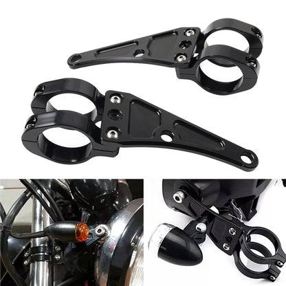 41MM Motorcycle Headlight Bracket Mount Clamp Fork Tube Holder For Harley