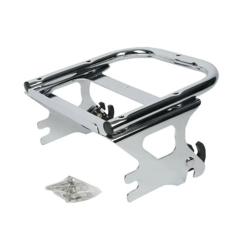 Chopped Trunk Pad Mount Rack Fit For Harley Touring Street Glide 97-08