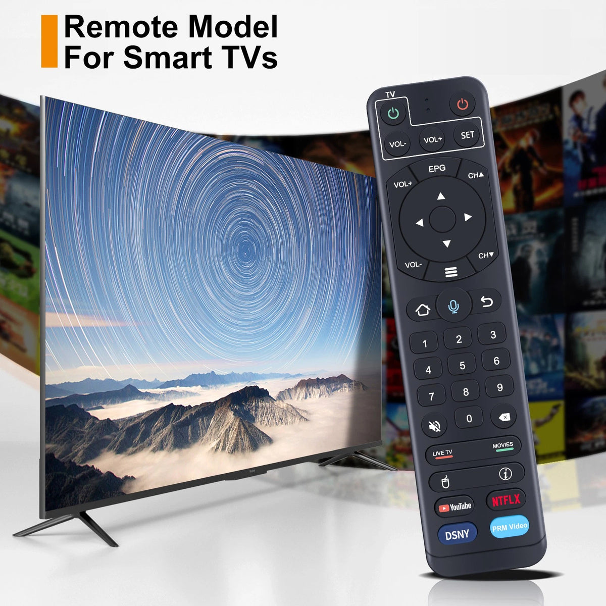 For vSeeBox V2 Pro Bluetooth & Voice Control Replacement Remote Control